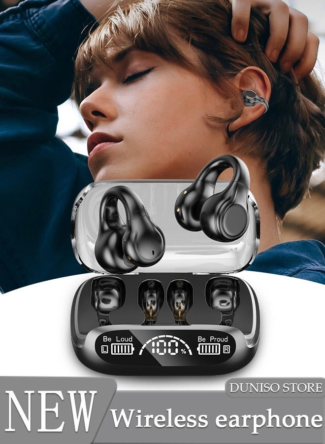 Clip On Bluetooth Earphones Wireless Earbud