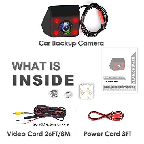 License Plate Backup Camera - Night Vision Wired 480 TV lines