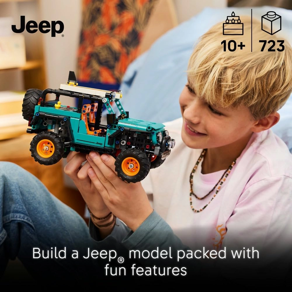 Technic Jeep Wrangler Rubicon (42227) - V6 Engine Steering Suspension