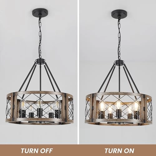 Farmhouse Chandelier - 79.6 inches