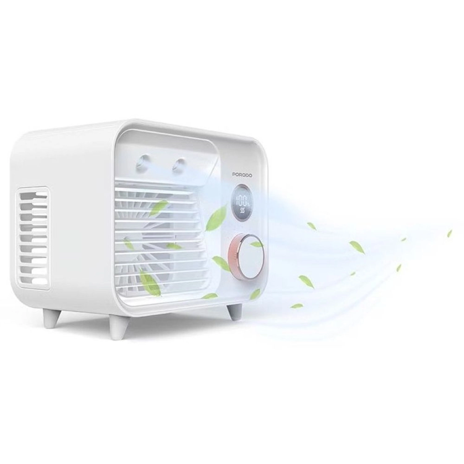 2-In-1 Mist Fan - 2000mAh 100-Level Speed Digital Display