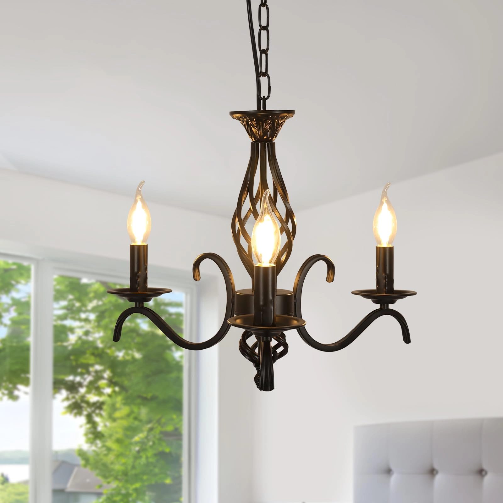 Comely Vintage Chandelier - warm white