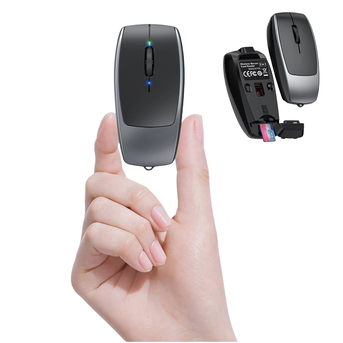 Mini Compact Finger Mouse - Bluetooth