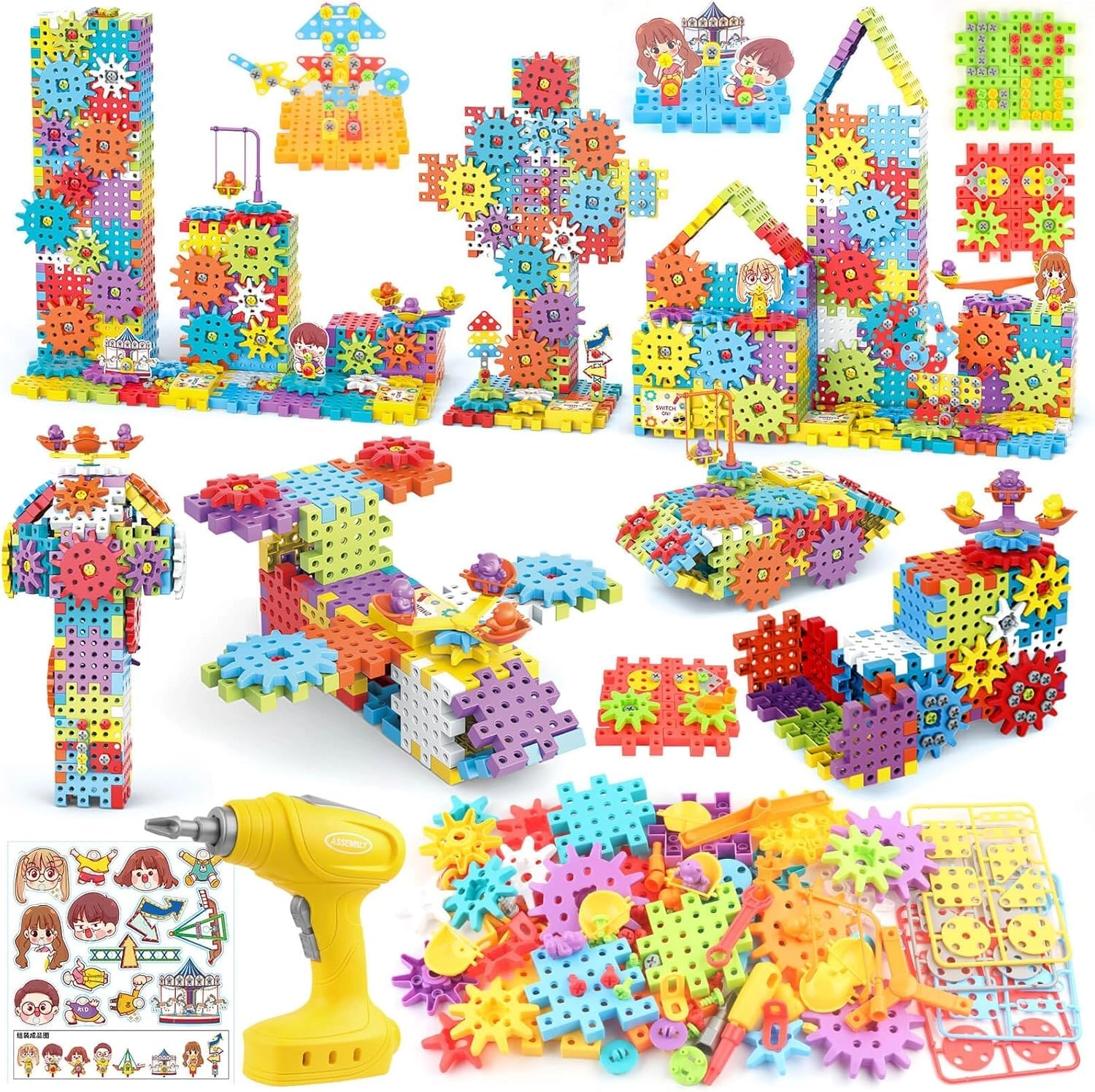 AquaFalcon Gear Building Blocks Set - 234pcs