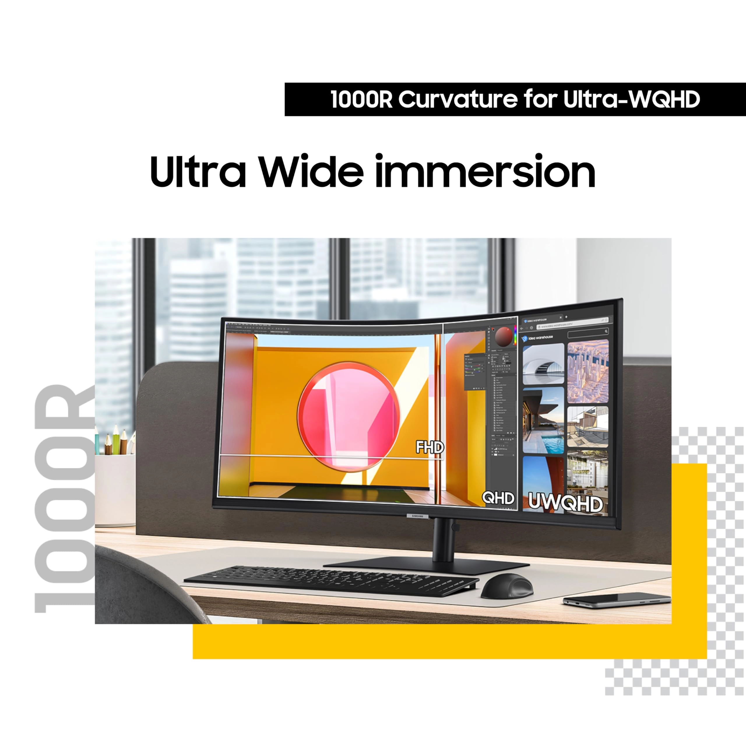 ViewFinity S65UA - LS34C654UANXGO 34 Inches 3440 x 1440 Pixels