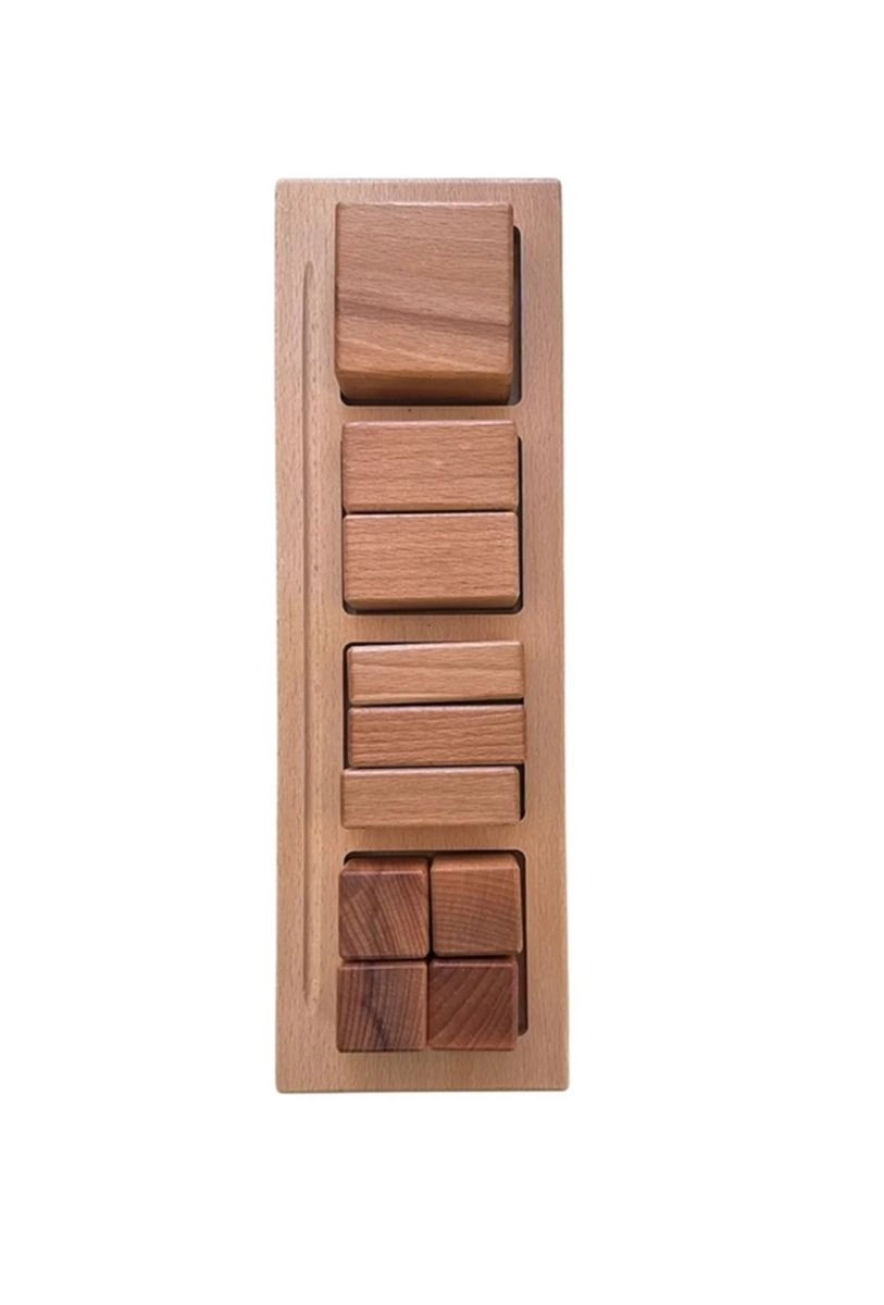 Fraction Board Square, - Suitable for 3 years and above 11 pieces