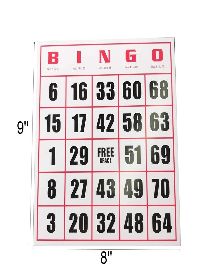 Bingo Game Cards - Jumbo 50Pack Easy Read