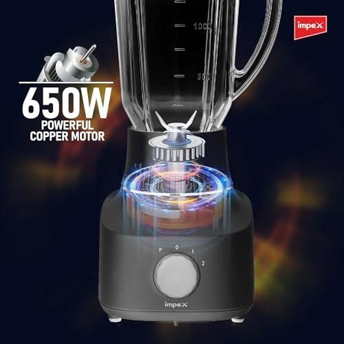 BL 3509 - 2 in 1 Blender & Grinder 2-Speed Control with Pulse Motor Overheat Protection