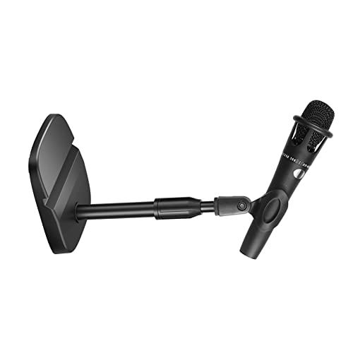 Desktop Microphone Stand - Bottle Mic Clip Adjustable Black