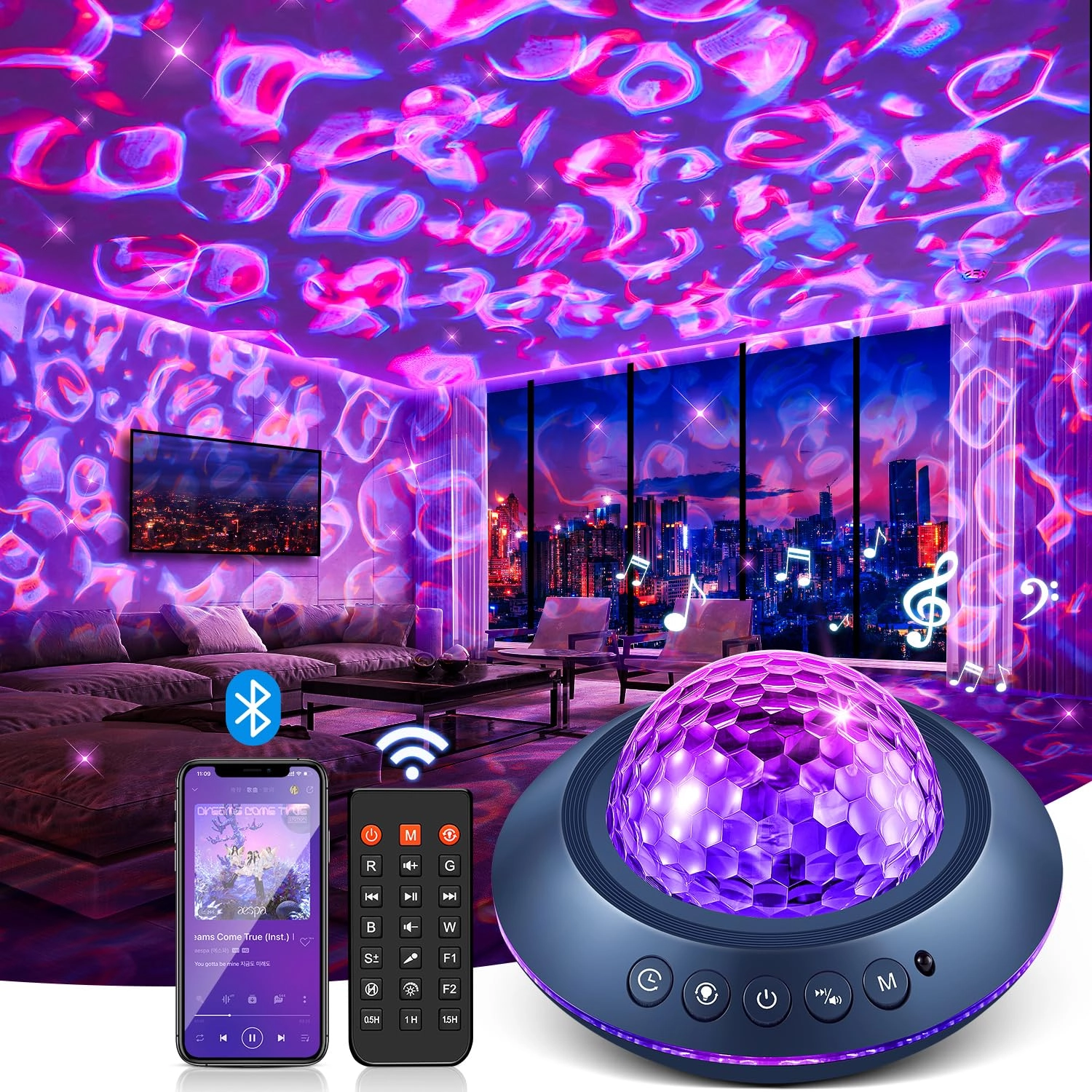 TK CO.,Ltd. Galaxy Projector - Battery Powered