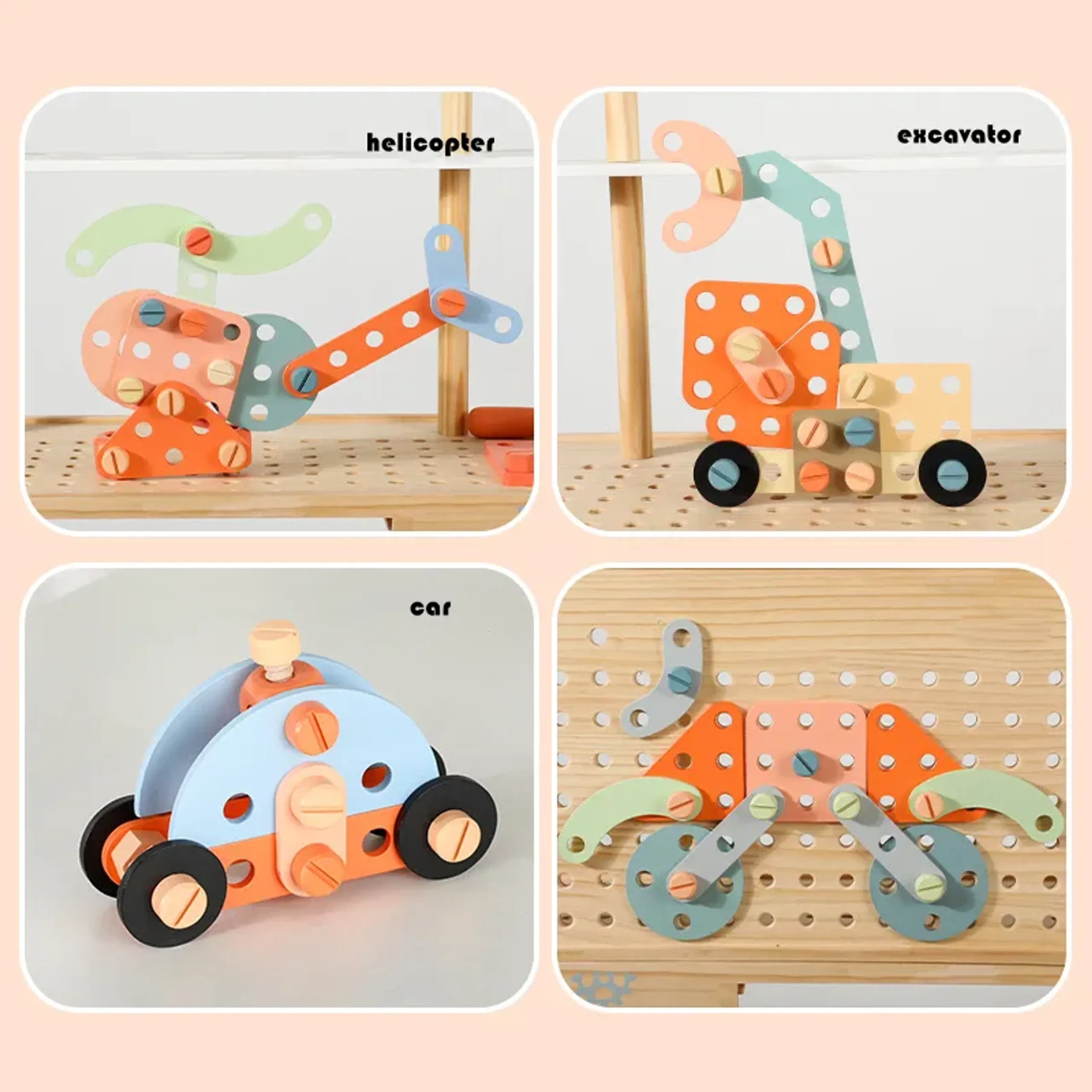 Kids Wooden Tool Bench Set (5551007-MSN23029)