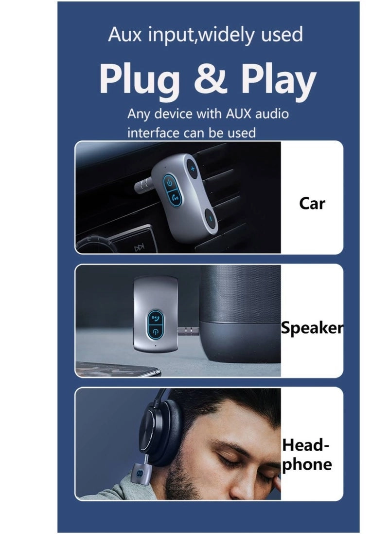 Aux blue-tooth Adapter - 5.0 hands-free portable