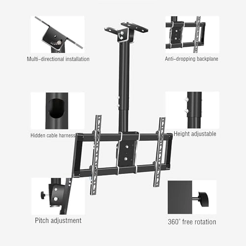 TV Ceiling Mount - 80kg 37-85 inch