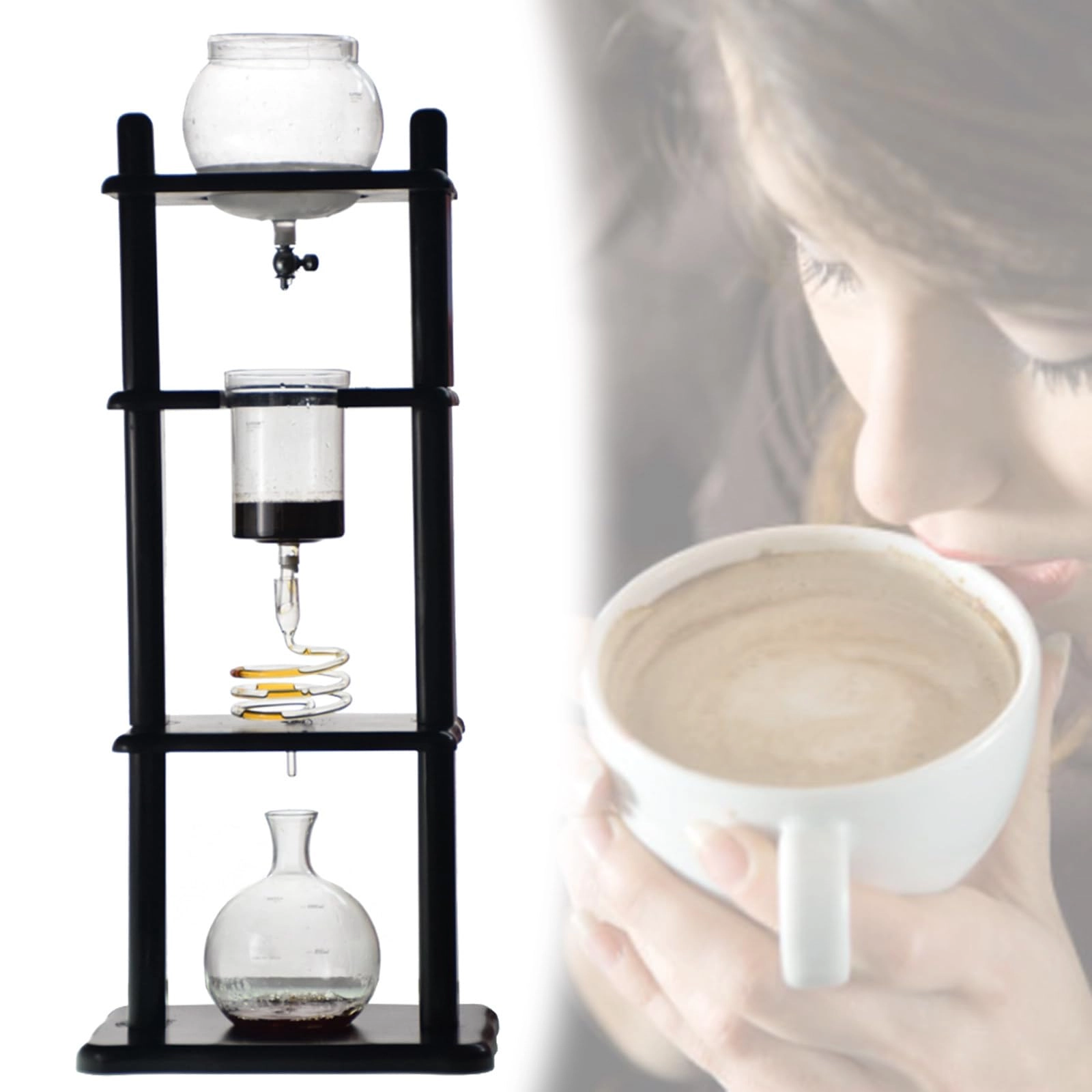 Cold Brew Drip Coffee Maker - 800ml High Borosilicate Glass