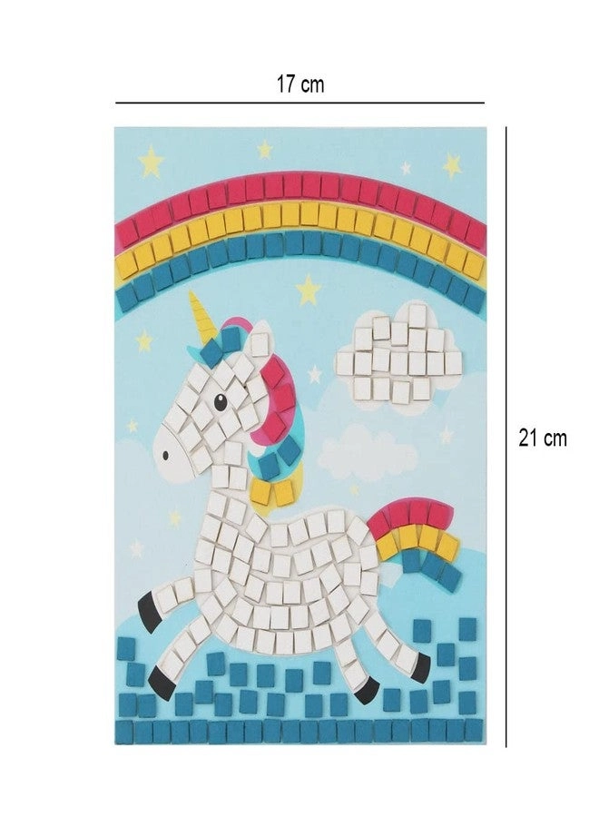Mosaic Art Decor Peel & Stick - Unicorn 17x21cm