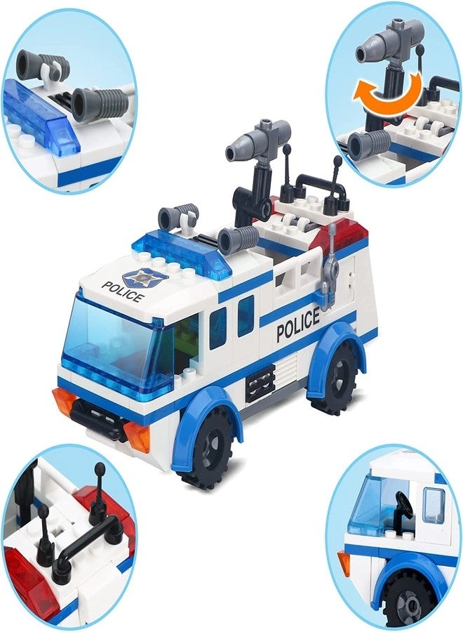 City Police Patrol Car + Prisoner Transporter Truck