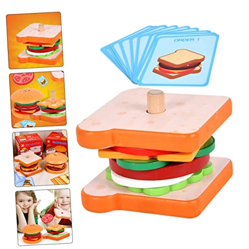 Burger Toy Stacking Toy - 3 pieces