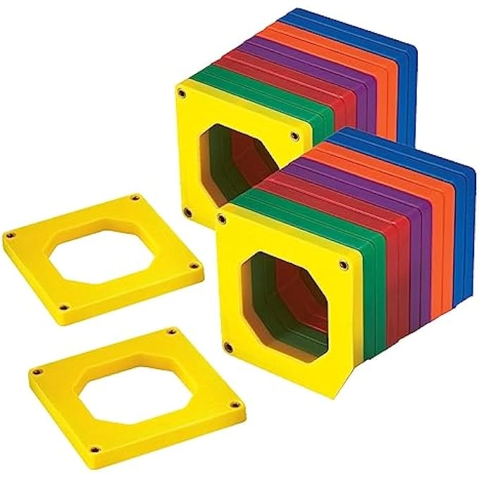 MAGNETIC SQUARE SHAPED TILES - MULTICOLOURED