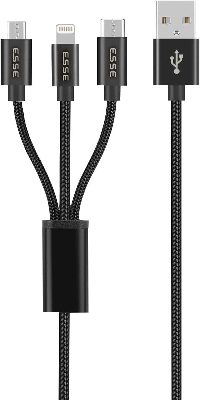 3 in 1 Lightning to Micropubs Cable 1m