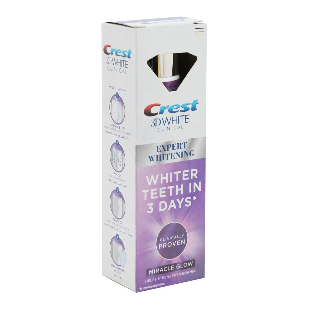 3D White Clinical Miracle Glow Toothpaste 75ml