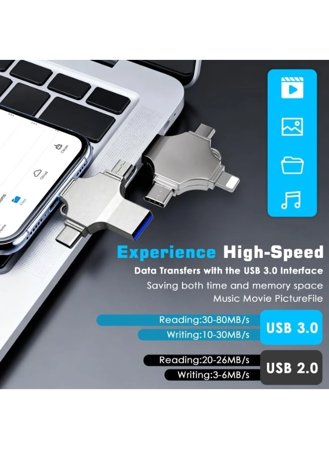 USB Flash Drive - USB 3.0 4-in-1