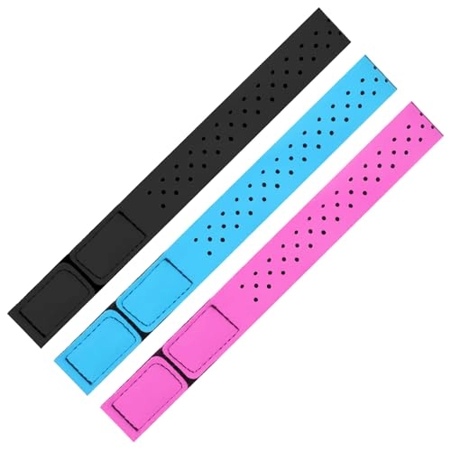 Heart Rate Monitor Band - 3 PCS Black Green Orange-Red