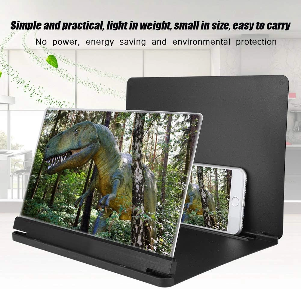 Foldable Phone Screen Magnifier - Adjustable 3D