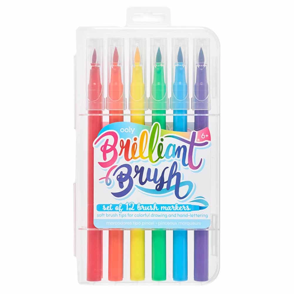 OOLY Brilliant Brush Markers - Set of 12