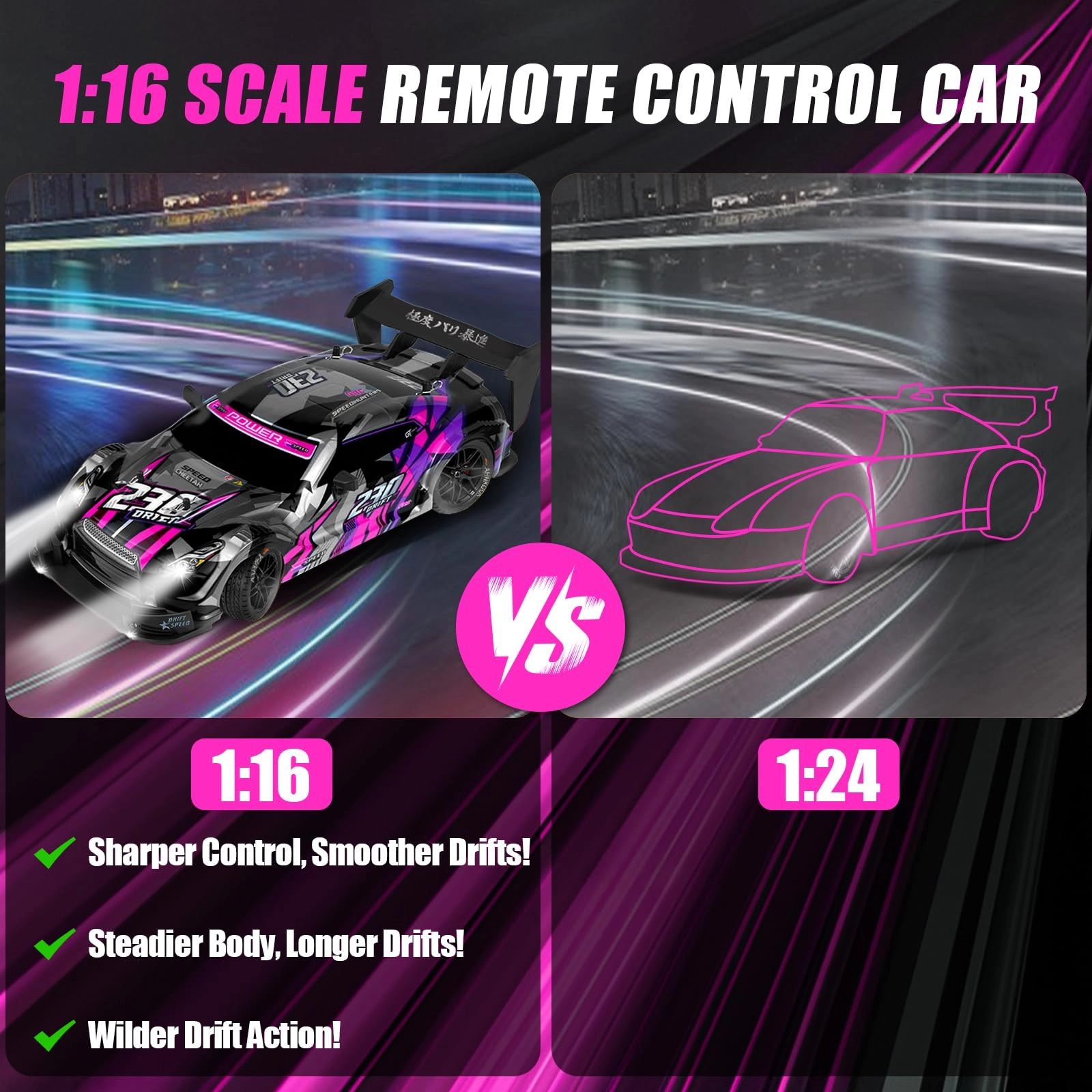 RC Drift Car - 1:16 Scale