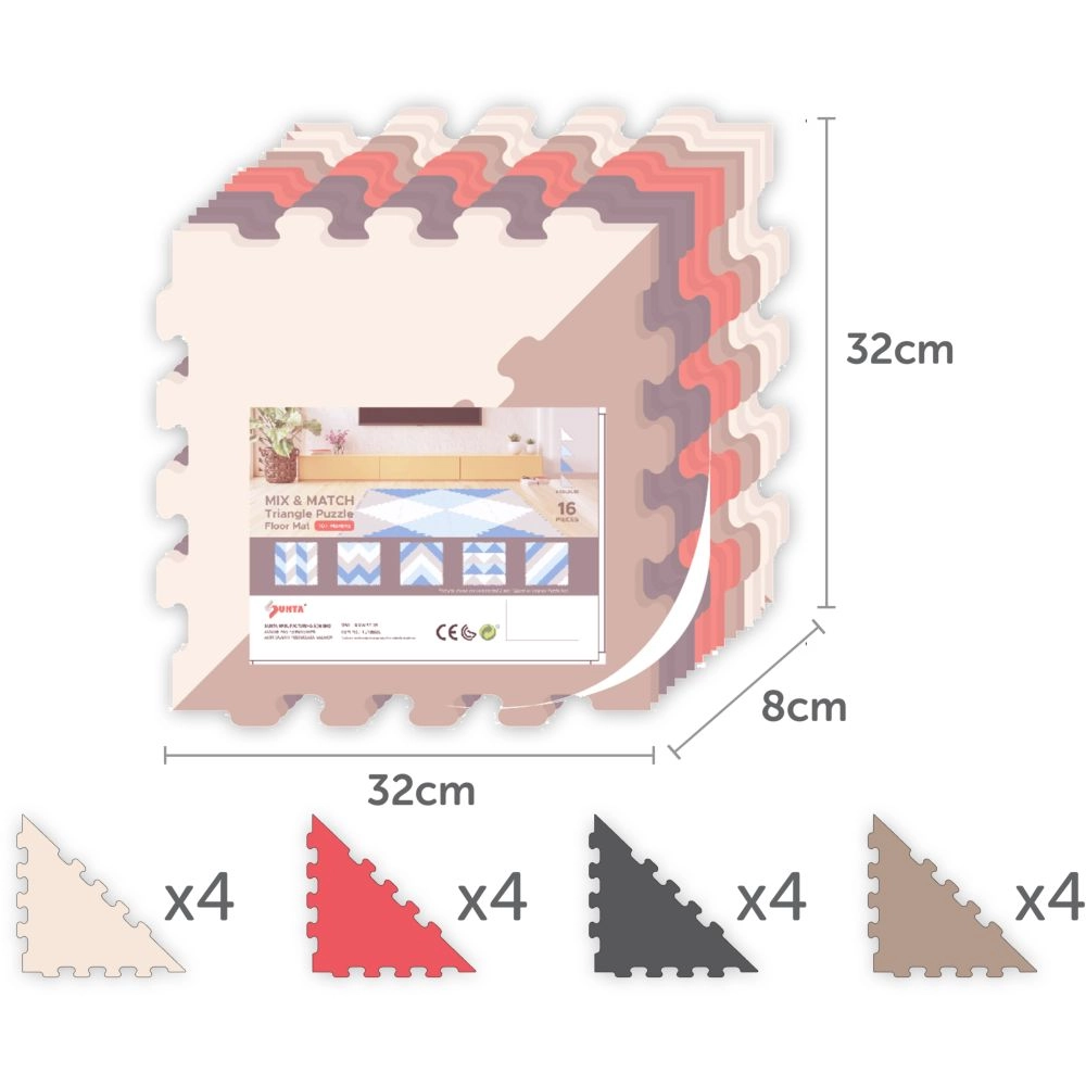 Triangle Puzzle Floor Mat - 10 Months