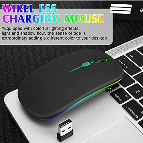 2.4GHz Rechargeable Wireless LED Mouse - Bluetooth