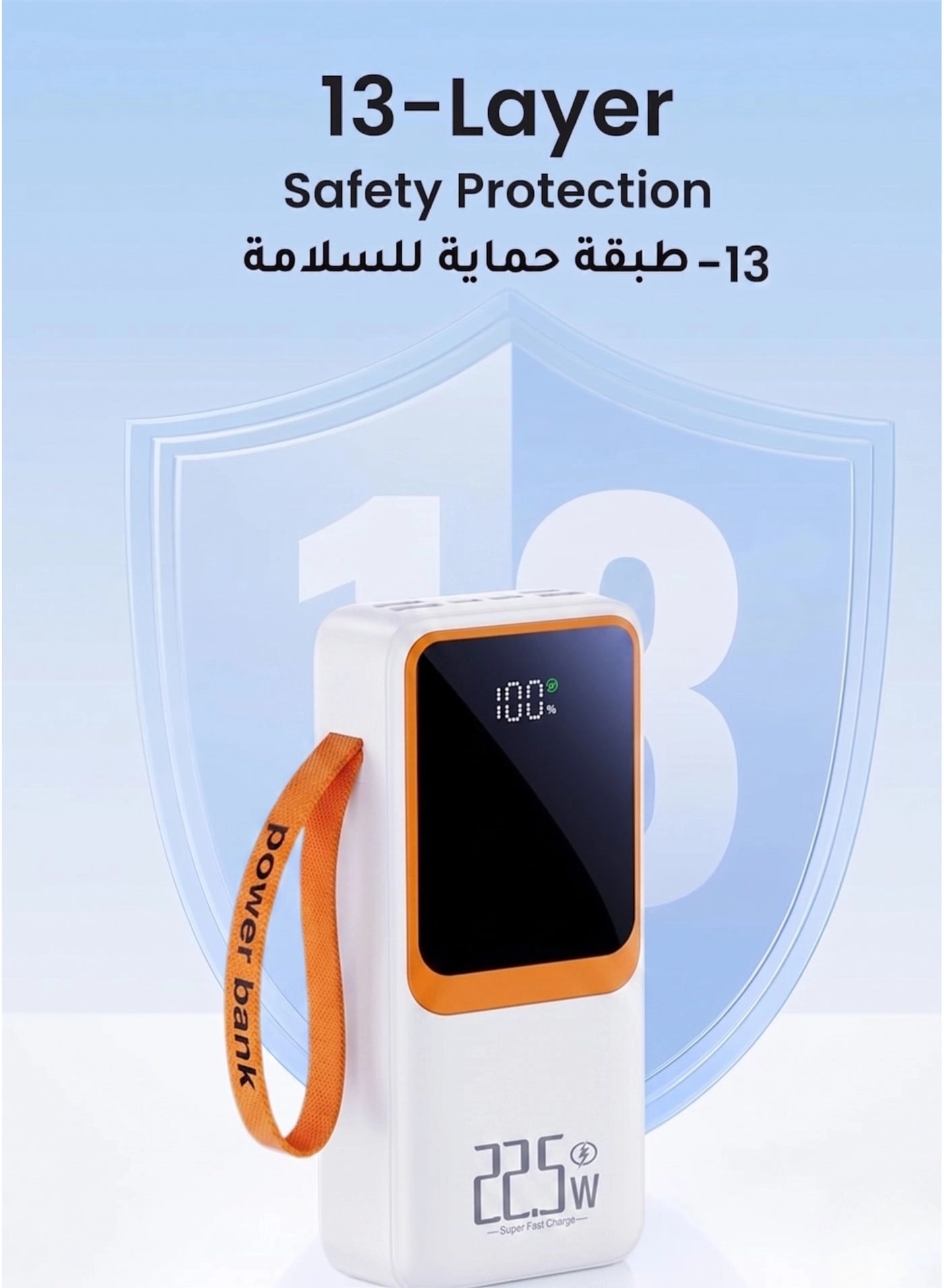 N60 - 50000mAh 22.5W Fast charging 4 USB-A 2 PD