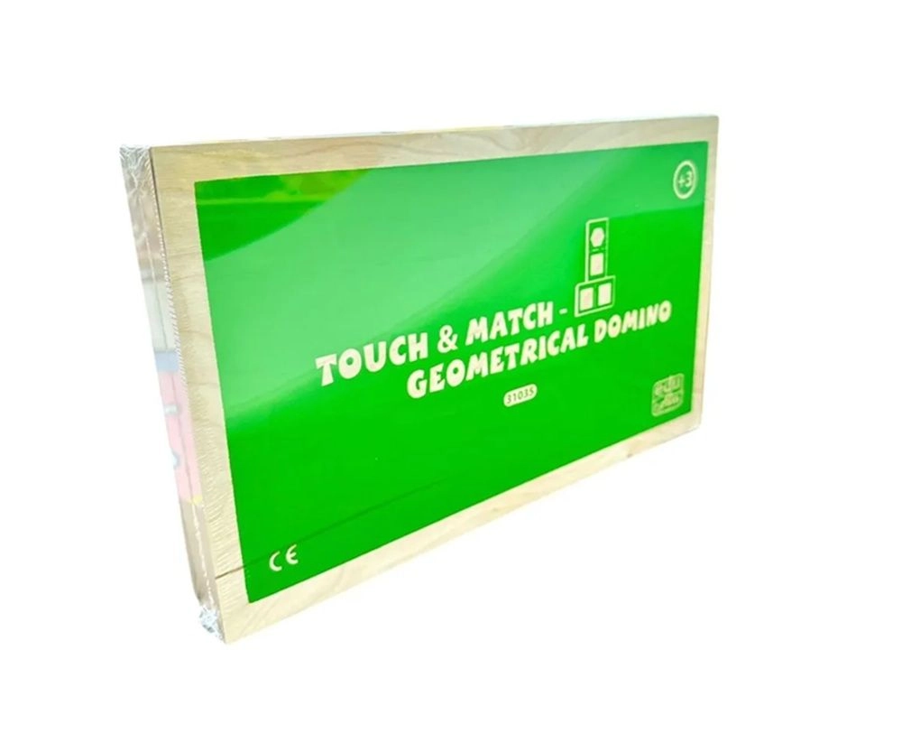 Touch And Match Geomatrical Dominoes - Suitable for 3 years and above 28 Pcs