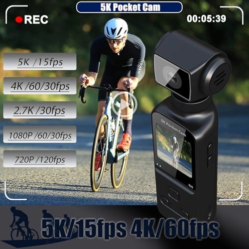 5K Mini Pocket Body Camera - 5K 128GB