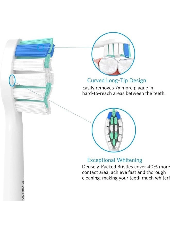 Toothbrush Replacement Head - 6 Count Compatible with Philips Sonicare