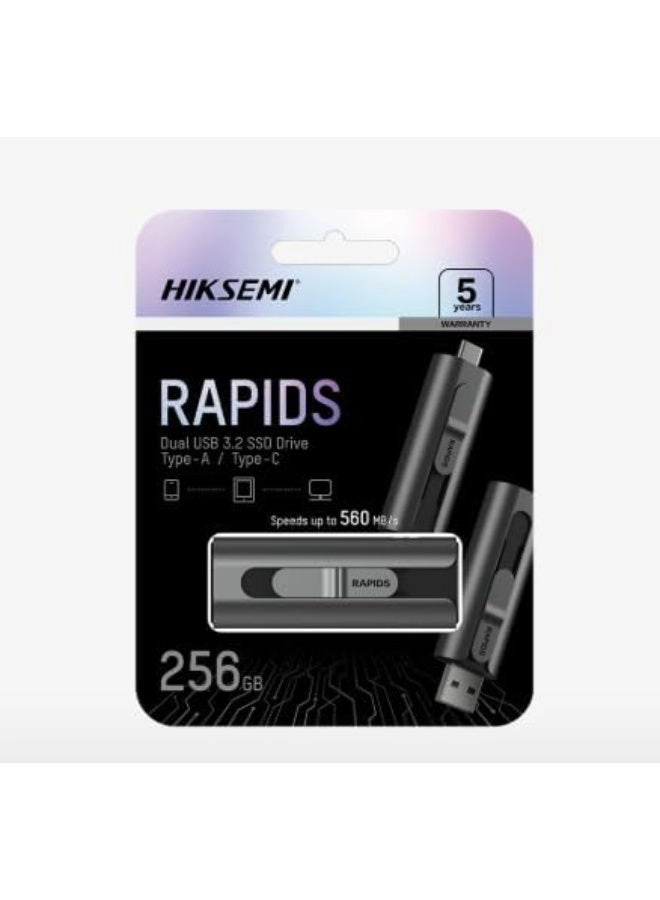 Hiksemi Dual SSD Drive - USB 3.2 Type-A/Type-C 512GB