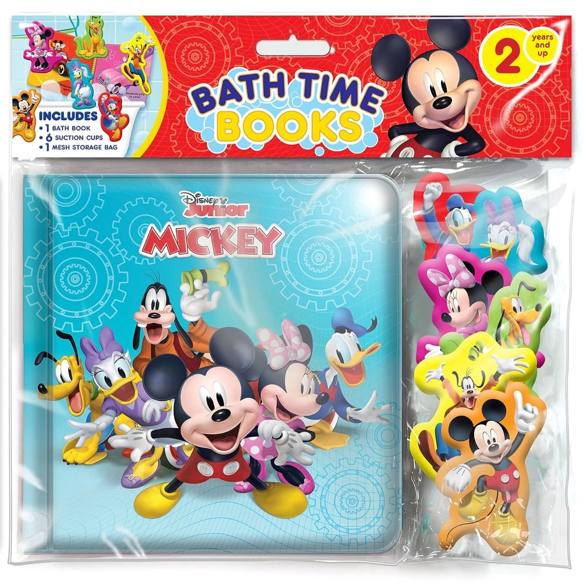 Mickey & Minnie Bath Time Deluxe Book Set - 6 Page 8 Suction Cup Toys 3 Bath Crayons