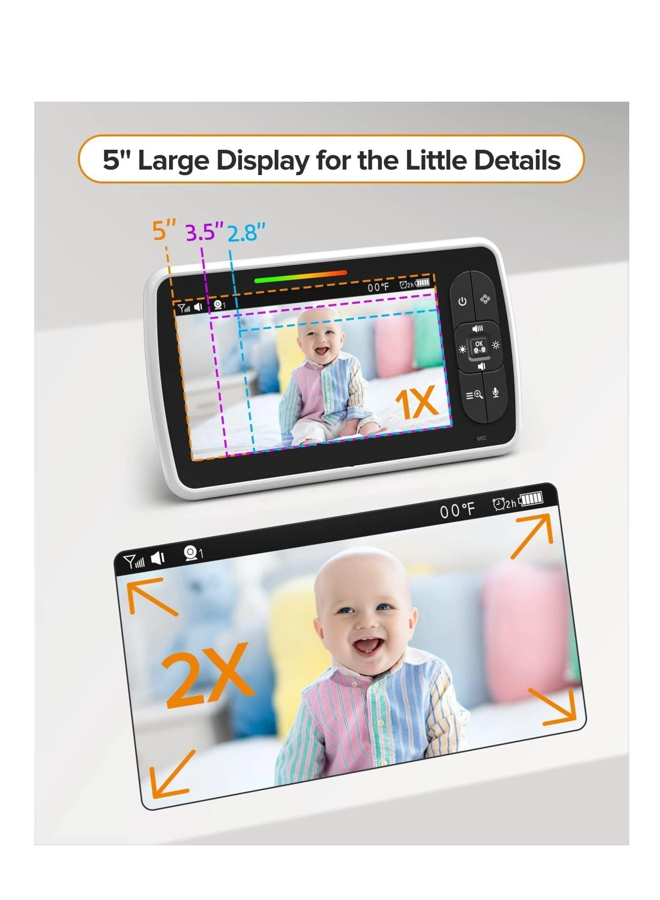 Baby Monitor - 5 inch