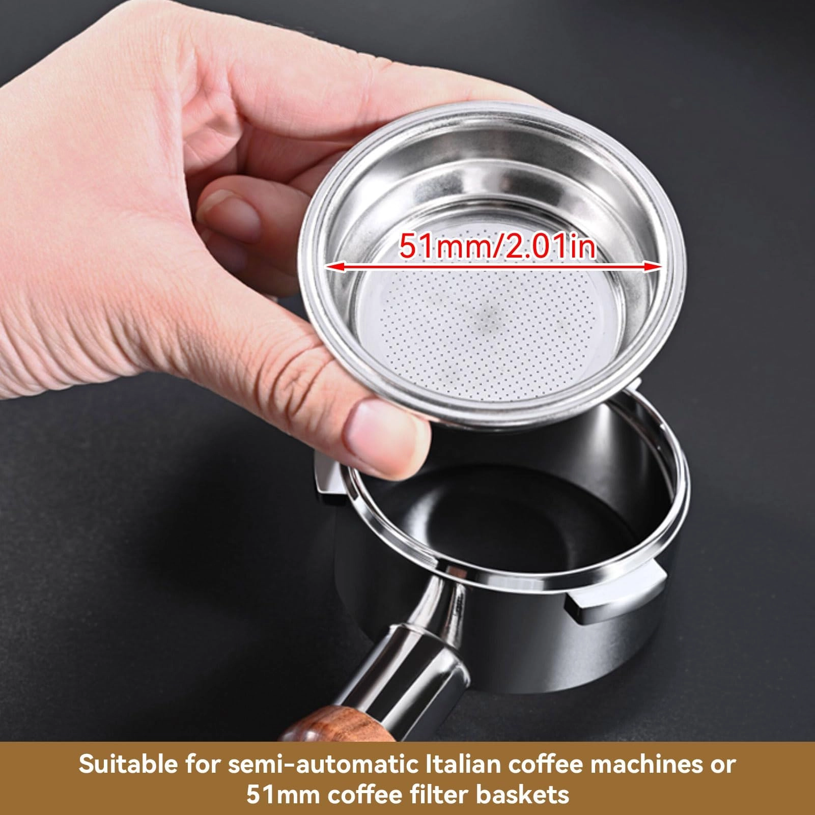 Coffee Filter - 51mm Double Layer Pressurized