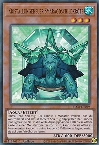 Yugioh Crystal Monster Emerald Turtle BLCR-DE049 - German