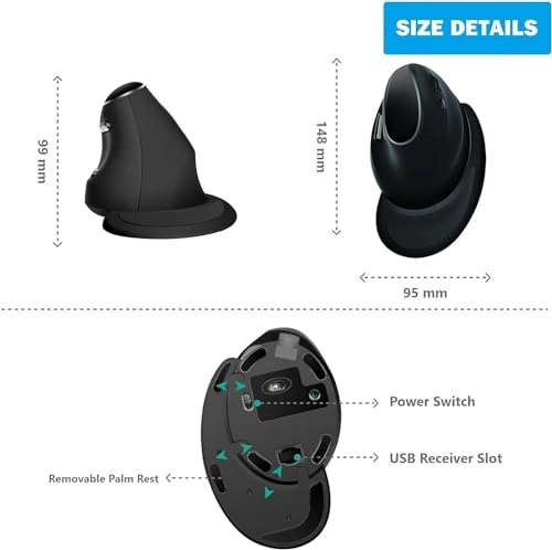 Ergonomic Vertical Mouse - Bluetooth