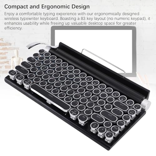 Retro Typewriter Keyboard - Wireless