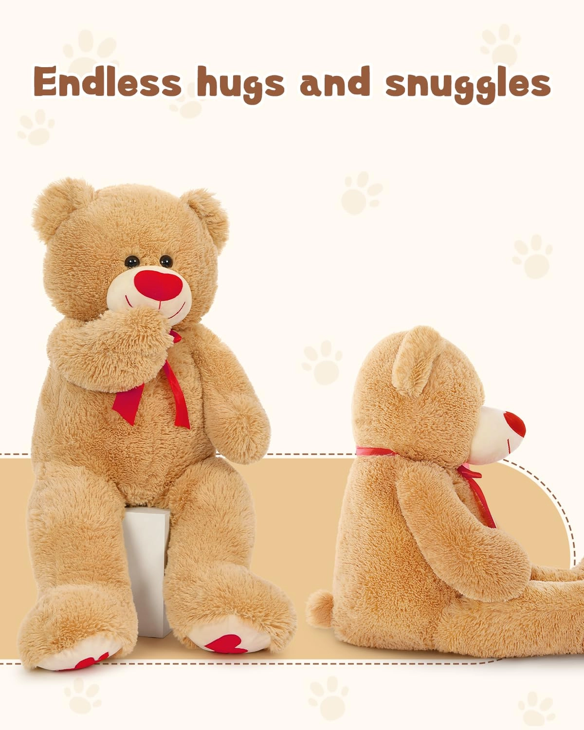 Teddy Bear - 39 inches Gray