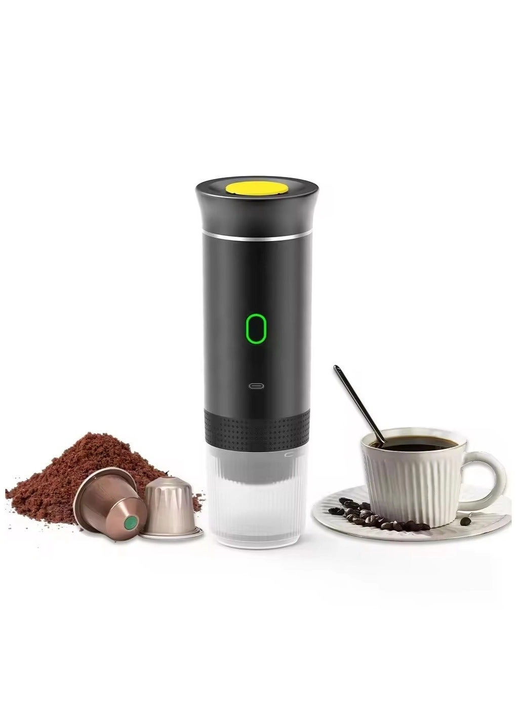 Joshberg Travel Espresso Machine - small and large capsules ground coffee
