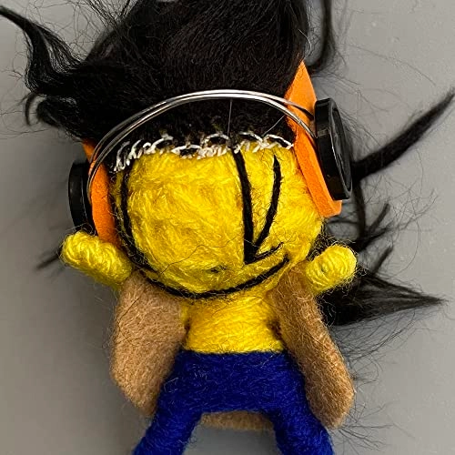 Rocker Voodoo String Doll Keychain