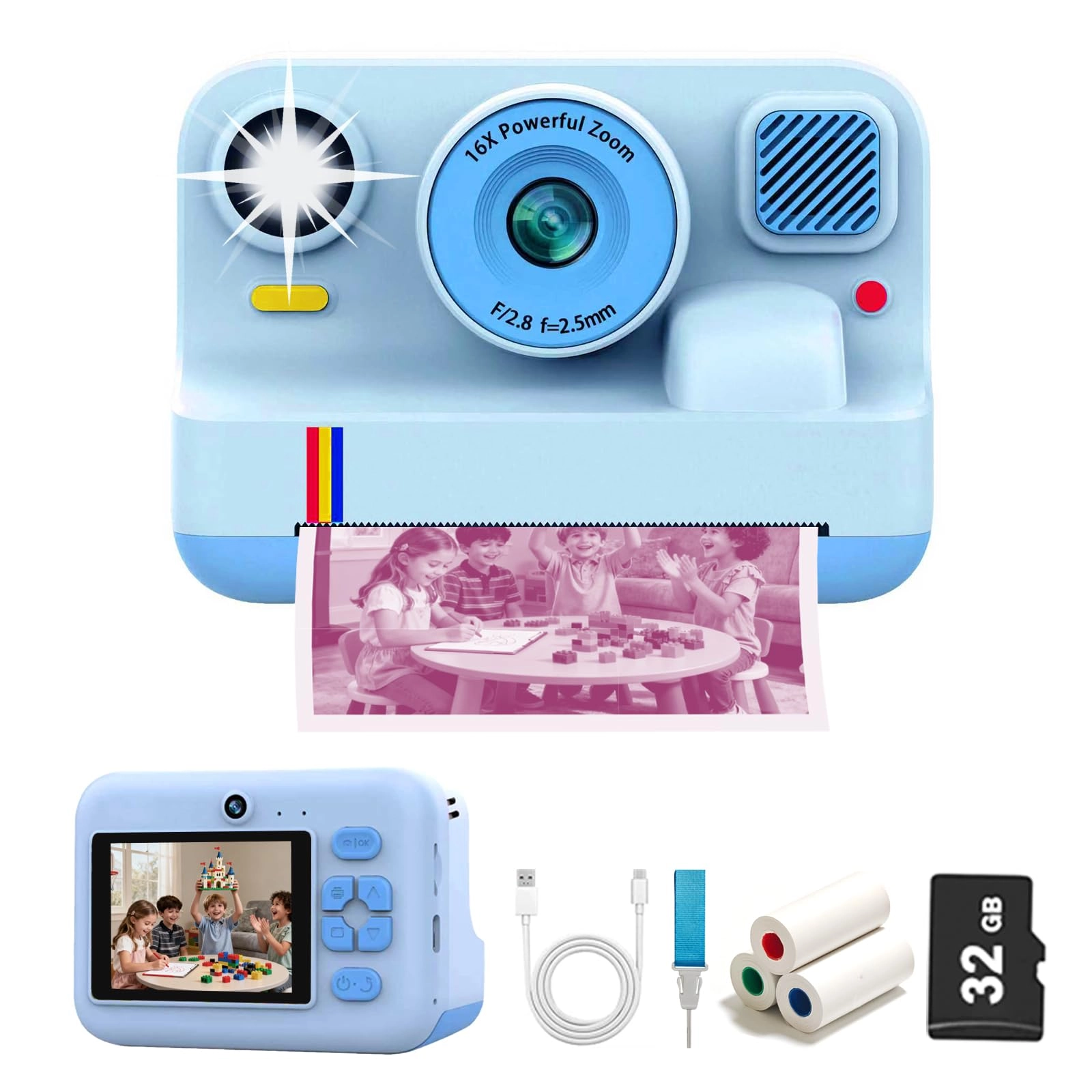 Kids Camera Instant Print