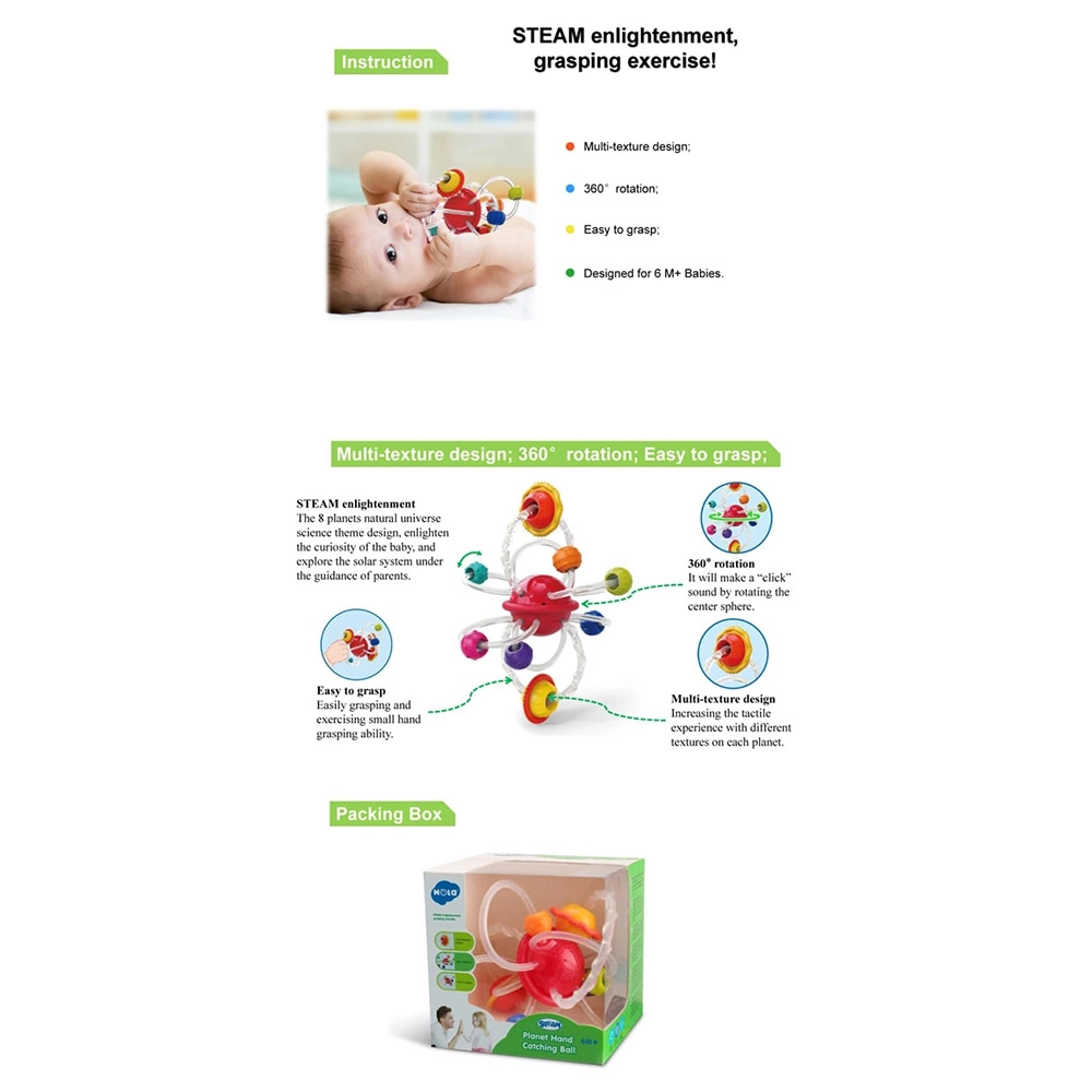 Baby Toy Teether - 3+ m 360 rotation