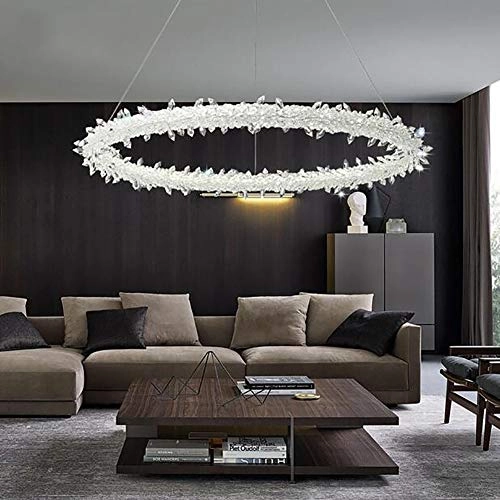 Crystal Glass Chandelier - LED Copper and crystal