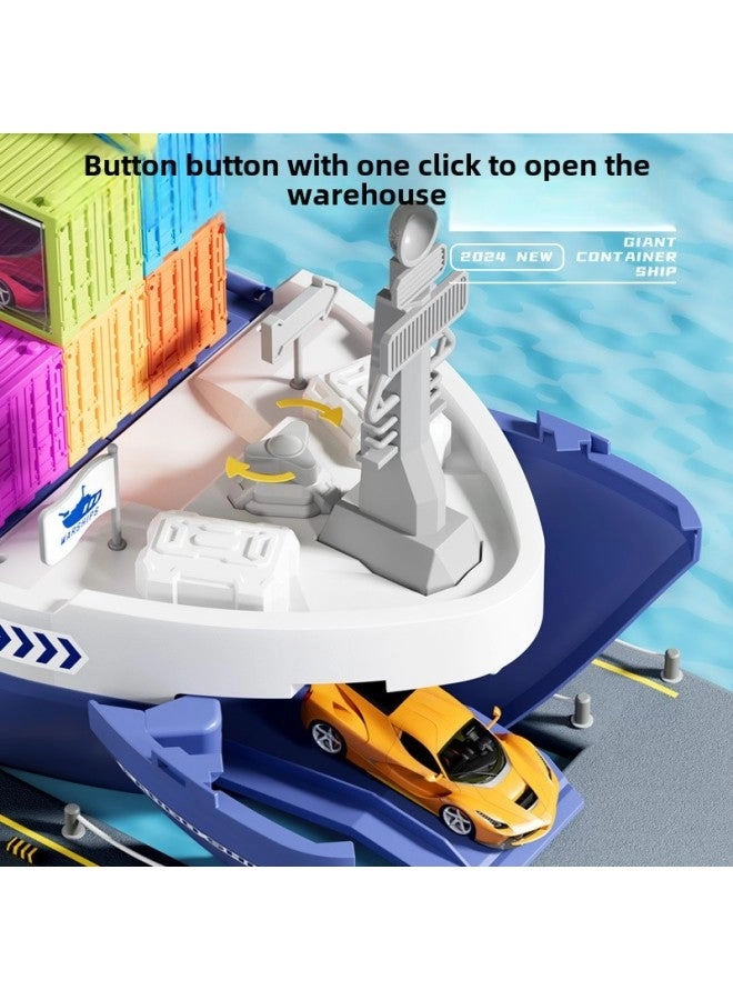 Children's Giant Cargo Wheel Toy Container + Alloy Cars + Pull-back Cars + Containers - 4+ Years 24 pieces