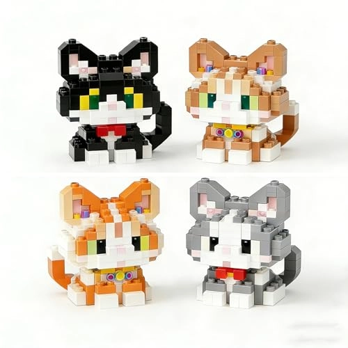 Cat Building Blocks - 4 pcs